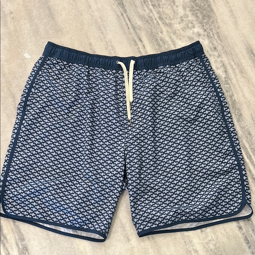 Fair Harbor The Anchor Swim Shorts in Mist Seaview Navy Blue sz XXXL 3XL
